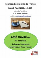 Café travail samedi 7 avril 2018